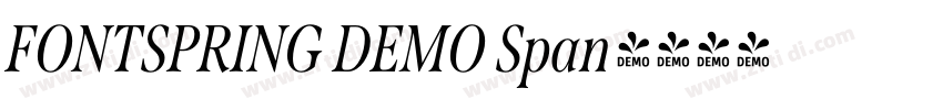FONTSPRING DEMO Span字体转换